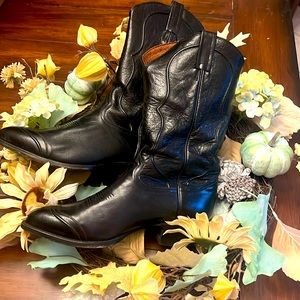 Tony Lama cowboy boots, vintage